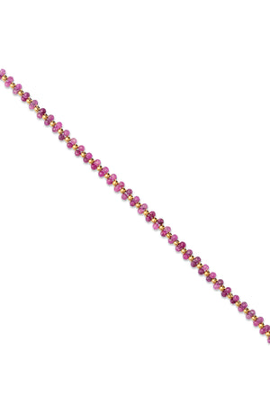 Bracelet doré Jahnis grenat