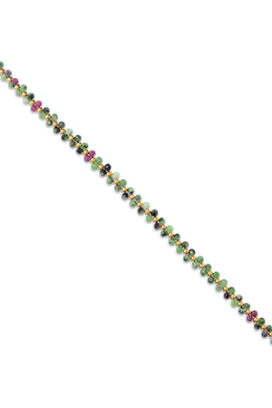 Bracelet doré Jahnis rubis zoïsite