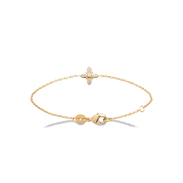 Bracelet doré et zircons Janis