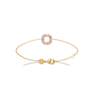 Bracelet doré et zircons Zoé