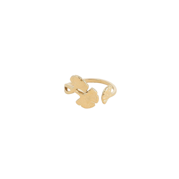 Bague dorée Ginkgo