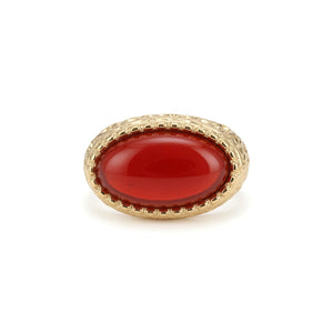 Bague dorée Joah cornaline