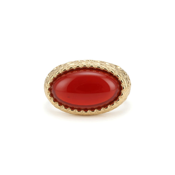 Bague dorée Joah cornaline