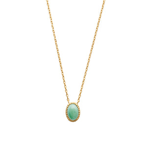 Collier doré Sélène aventurine