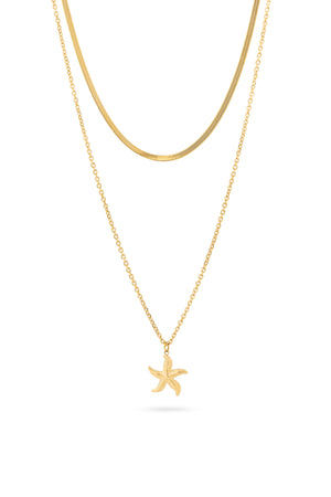 Collier double doré Yvanne
