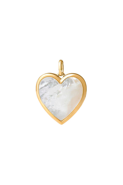 Médaille à graver dorée pour collier personnalisable Gina coeur M