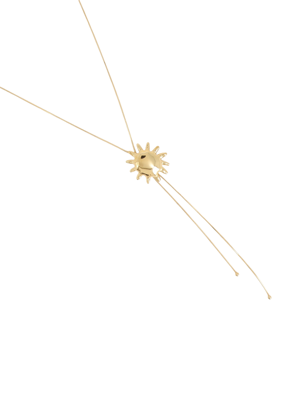 Collier sautoir doré Lisandre soleil
