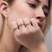 Bague dorée ALAN