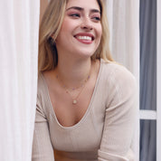 Collier doré Meilani violet