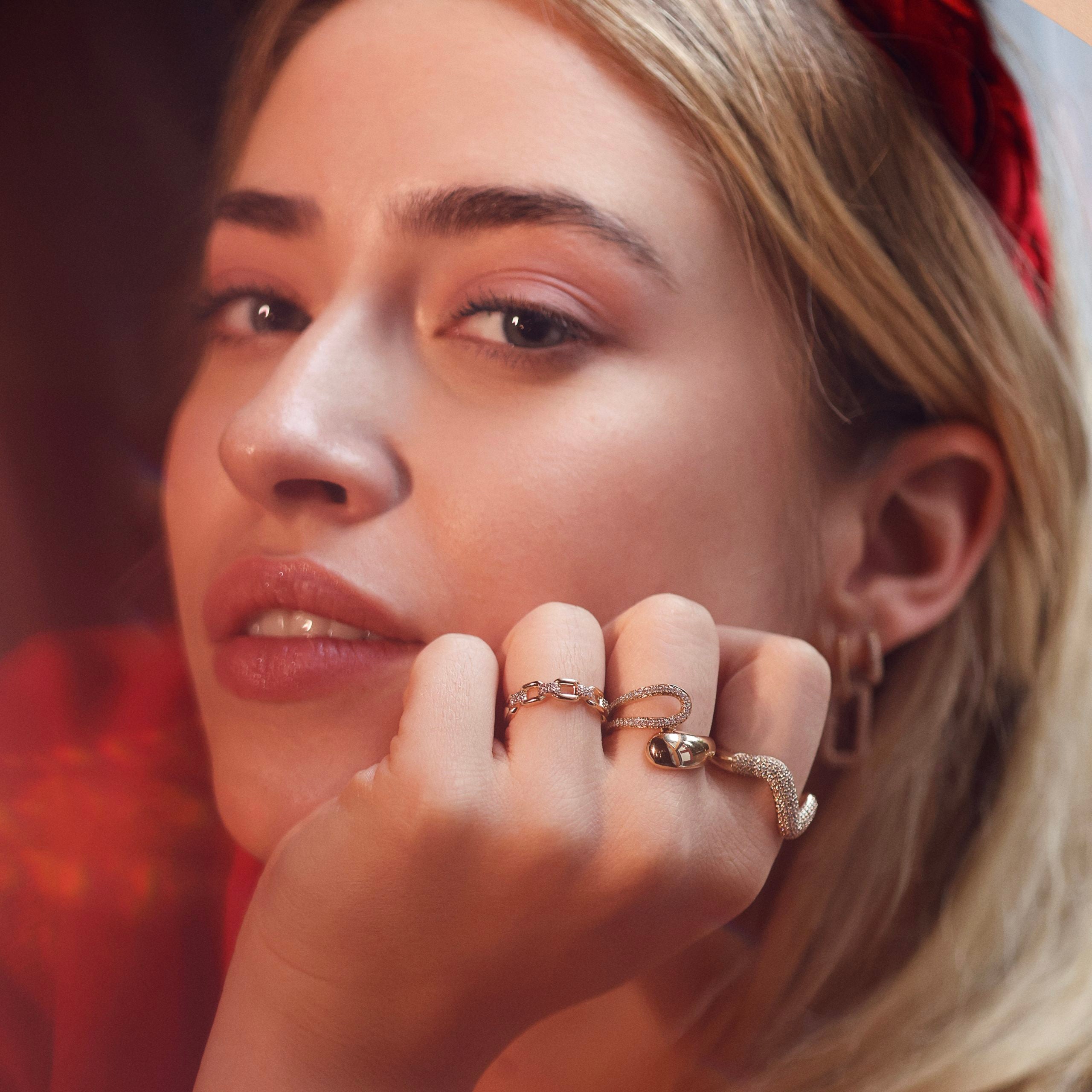 Bague dorée JONAS