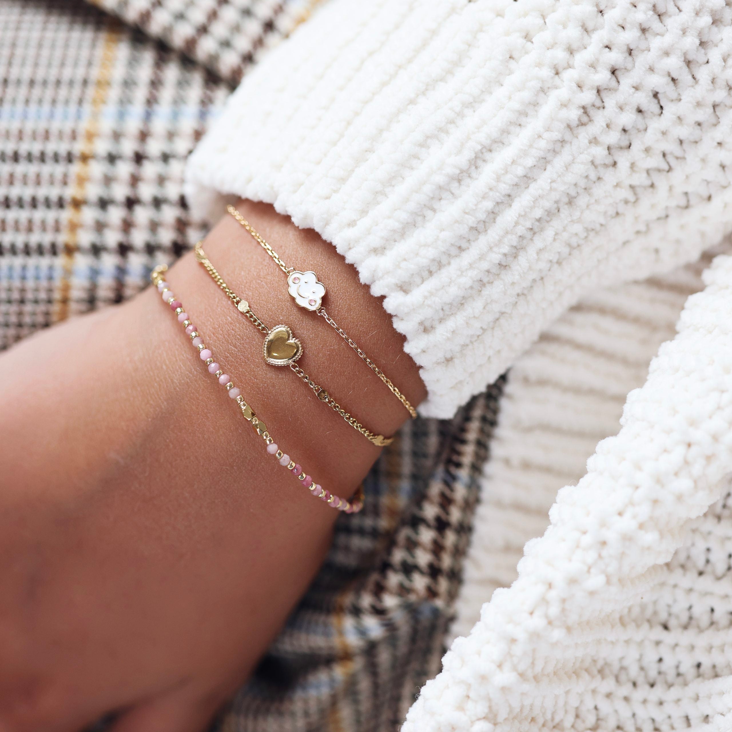 Bracelet doré enfant Nuage