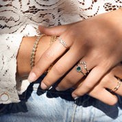 bague dorée Nisrine de Chloé Rose Genève