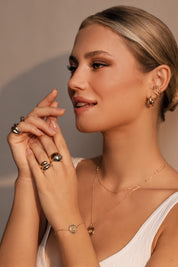 Bague dorée Mima