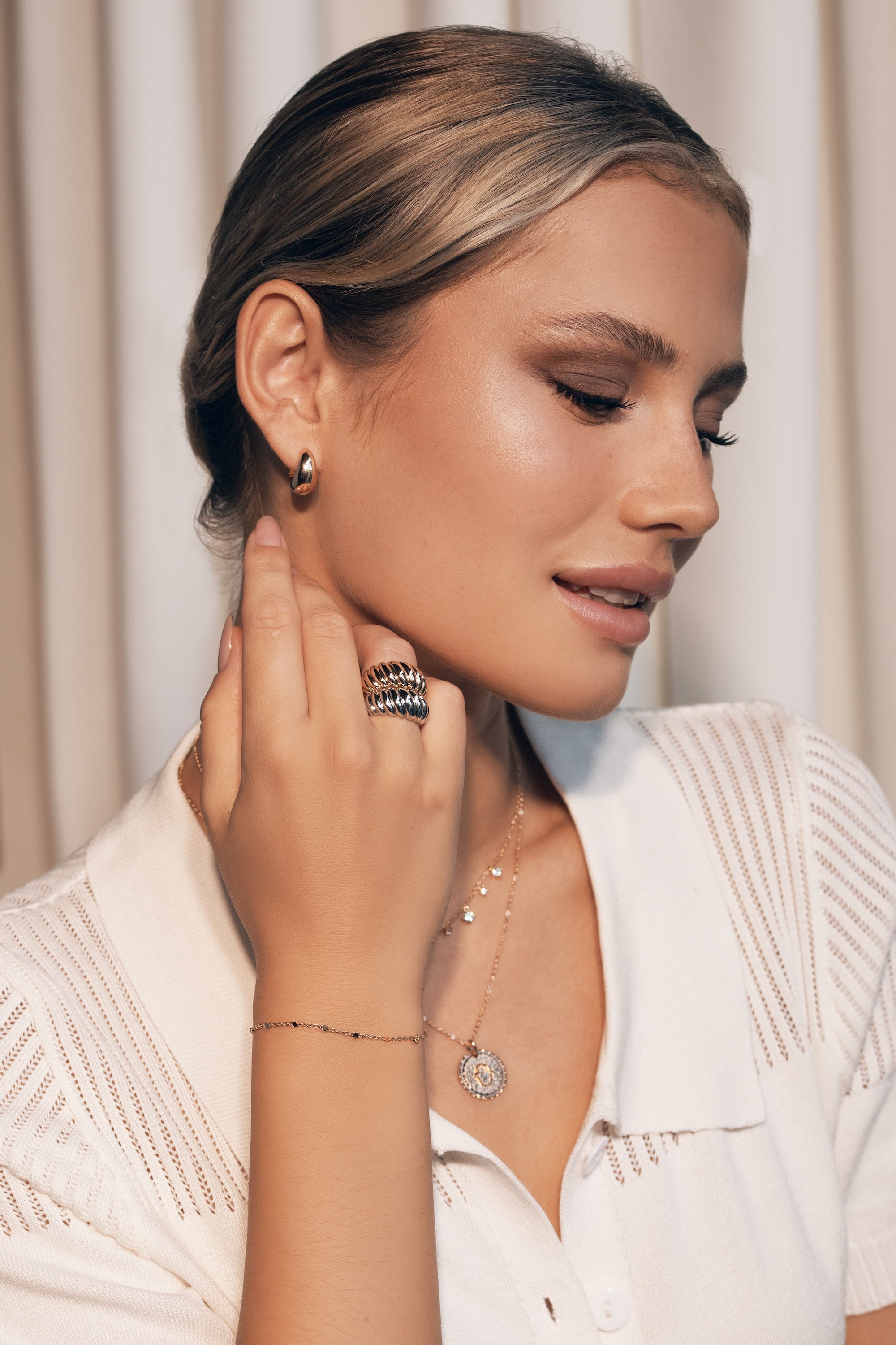 Bague dorée Fanny