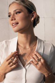 Bague dorée Inès