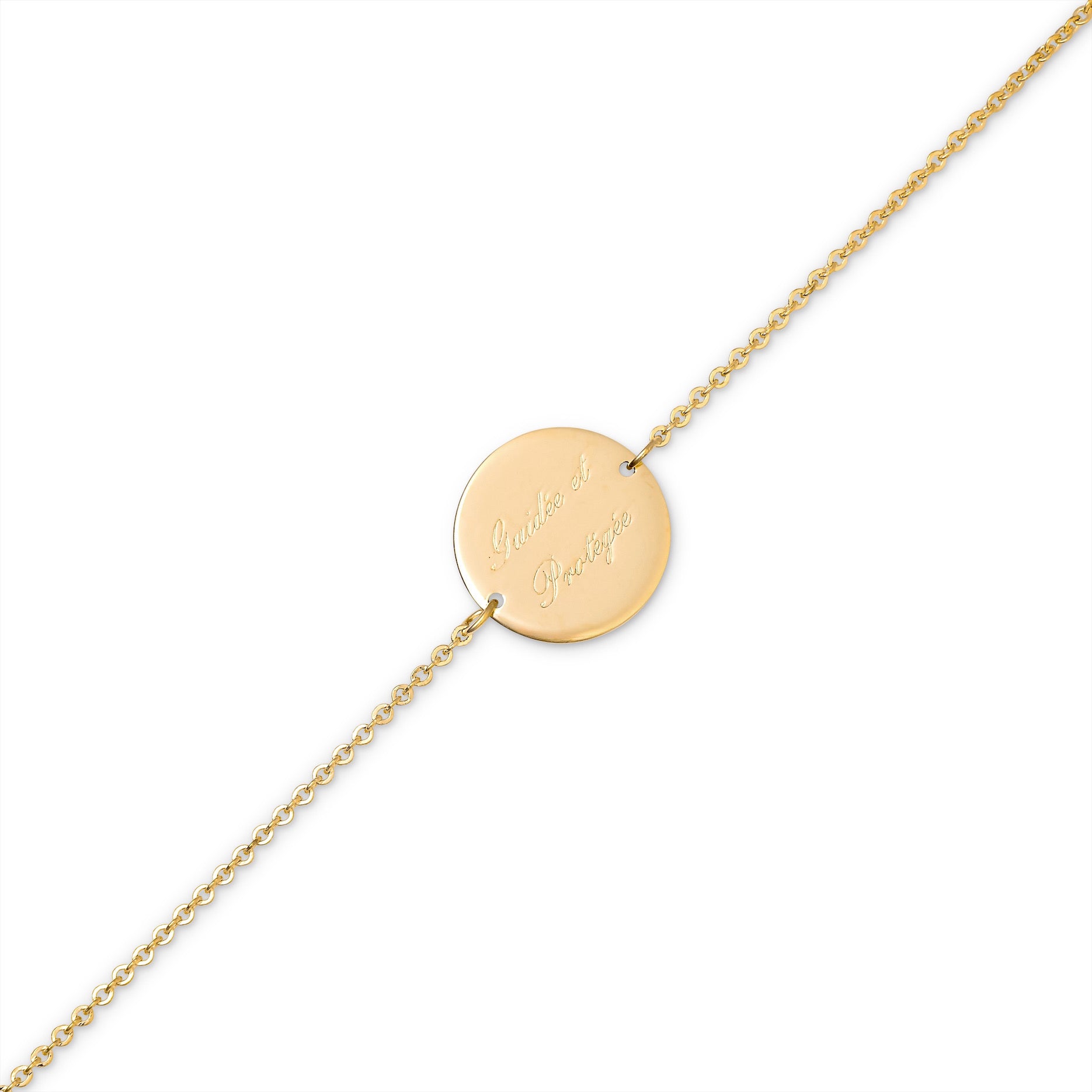 Bracelet doré Mantra main de fatma