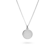 Collier personnalisable argent Alba - Bijou photographié sur fond blanc