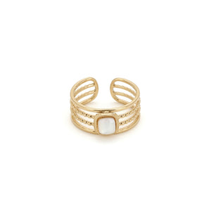 Bague dorée Havia nacre