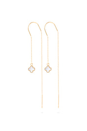 Boucles dorées et nacre Nohe