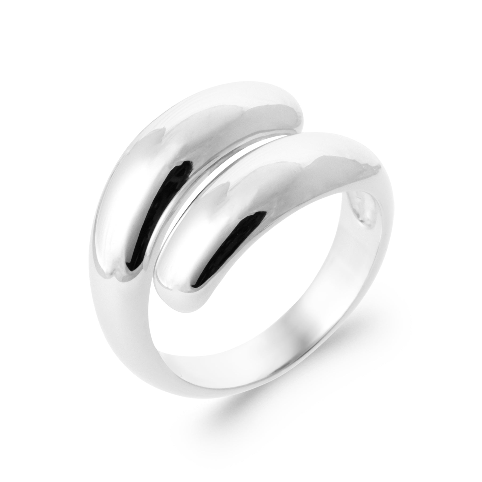 Bague Mima en argent - Bijou photographié sur fond blanc 