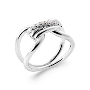 Bague argent zircons KYRA - Bijou photographié sur fond blanc