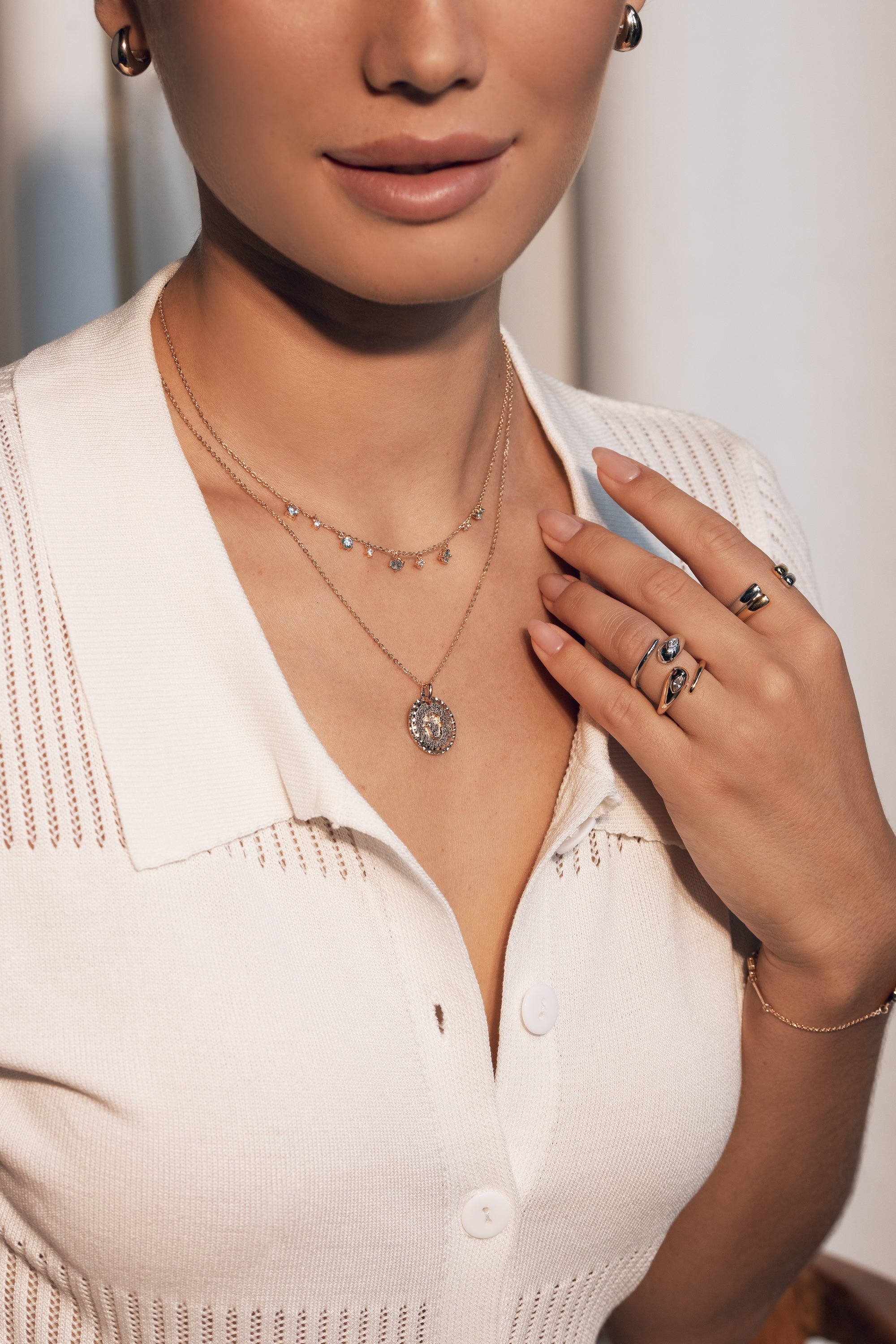 Bague en argent Amanda en forme de serpent avec zircon - Bijou porté