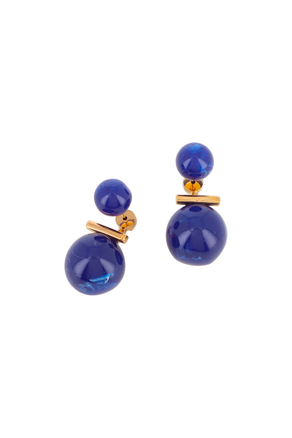 Boucles dorées Kendra bleu
