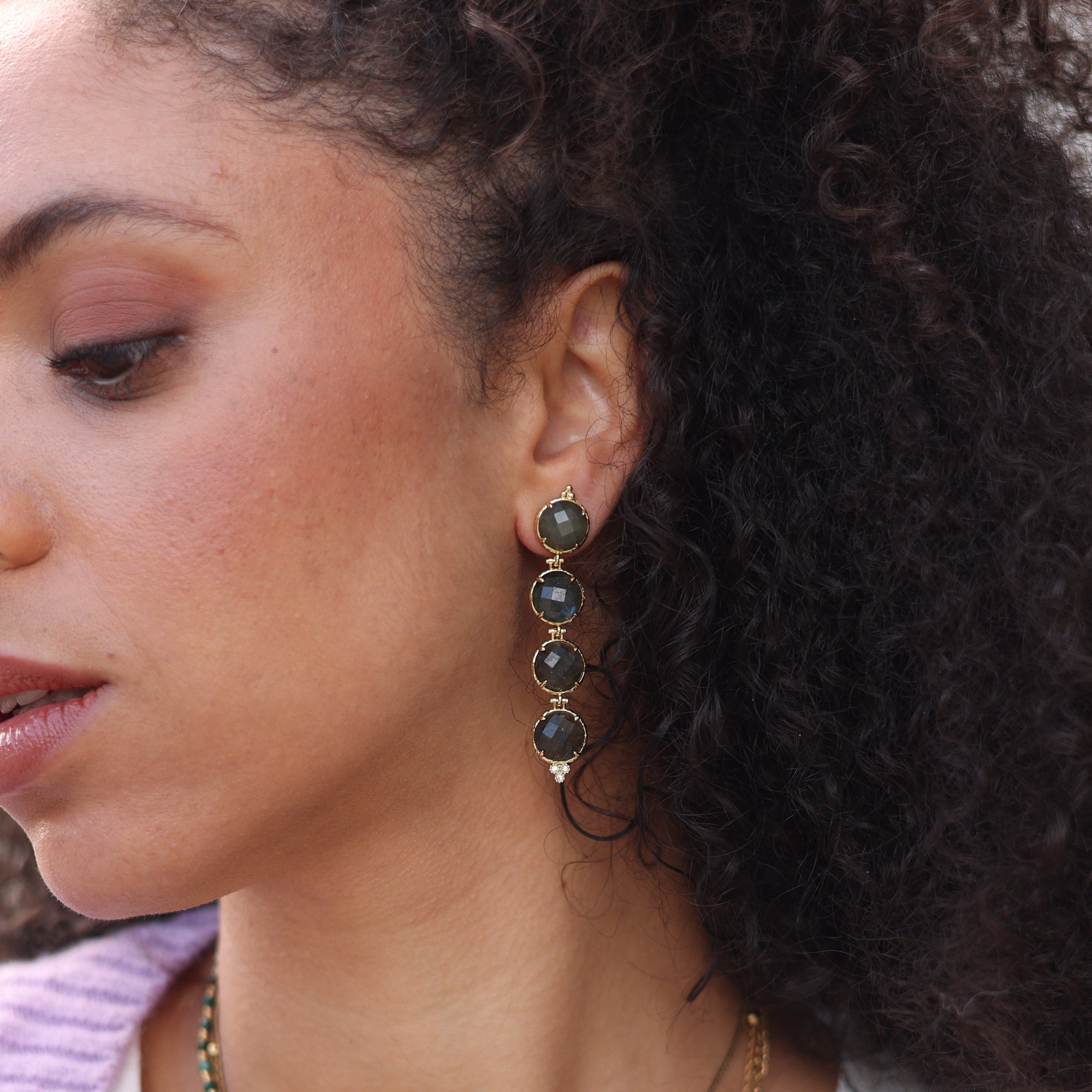 Boucles dorées BONNIE - Bijou porté