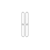 Boucles d'oreilles Abby Diamant pendantes argent martelée - Bijou photographié sur fond blanc 