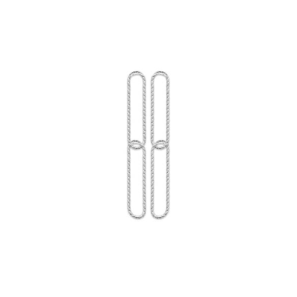 Boucles pendantes argent Abby Diamant