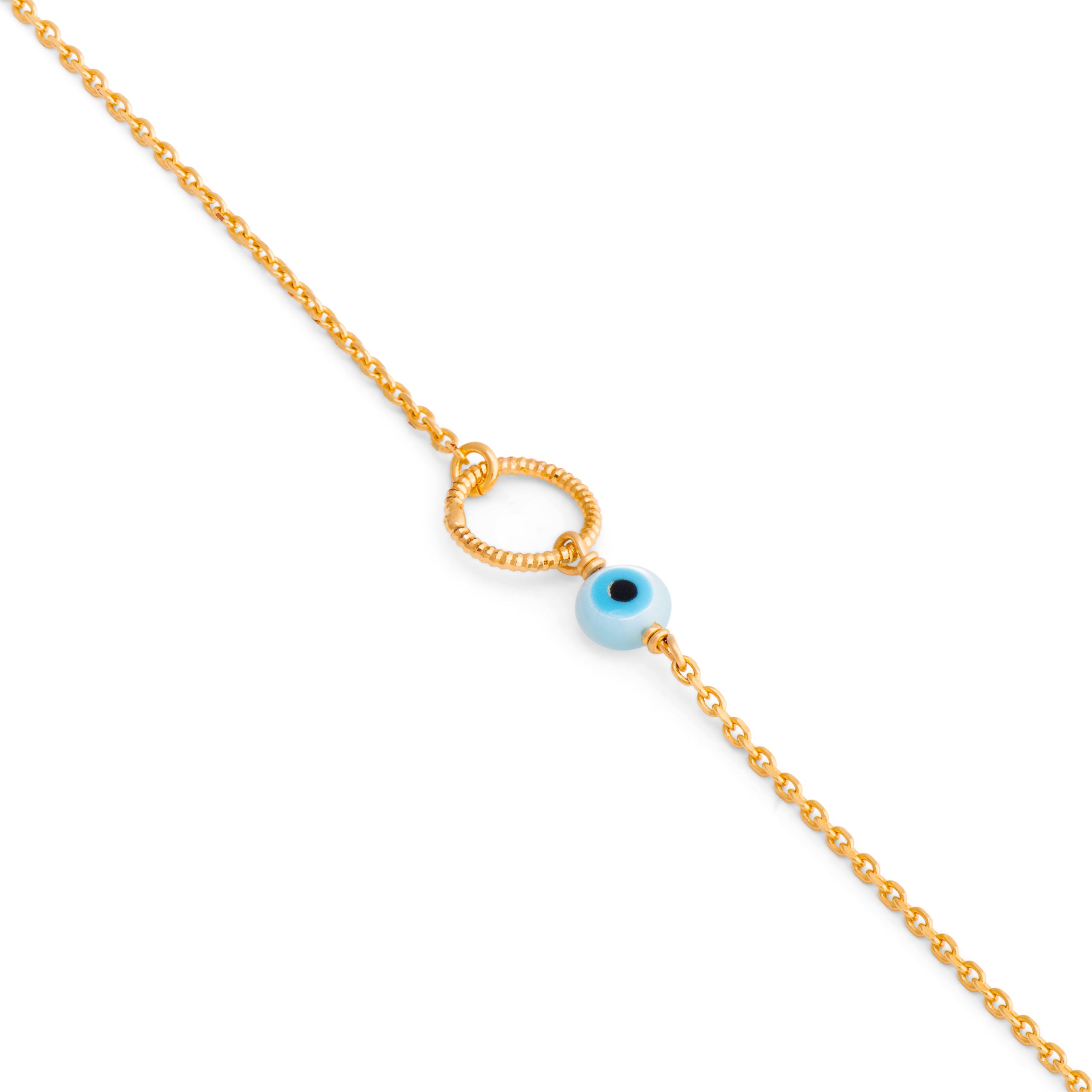 Bracelet personnalisable doré pour initiales et charms Lilou Protect
