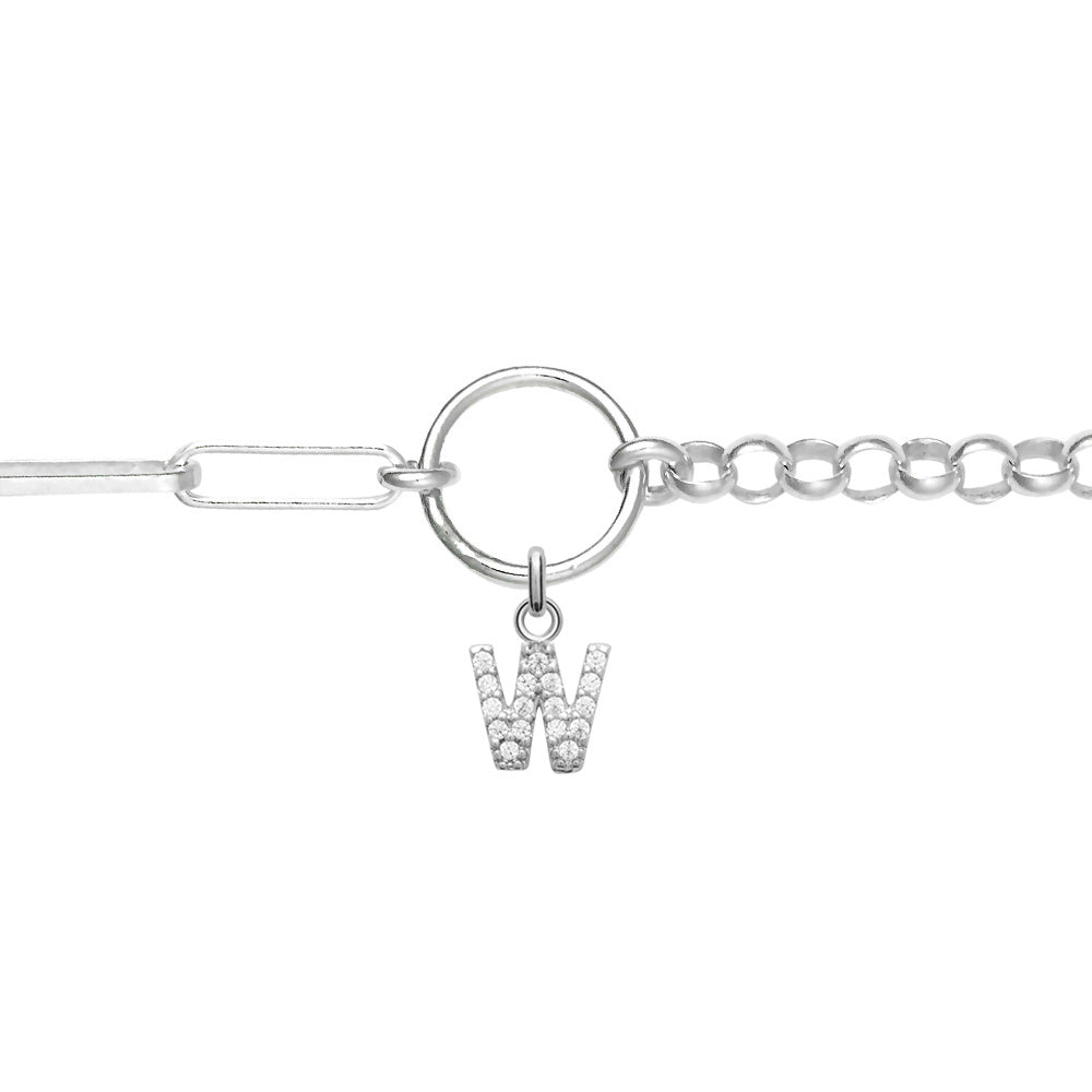 Bracelet personnalisable charms argent Selena - Bijou porté