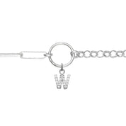 Bracelet personnalisable charms argent Selena - Bijou porté