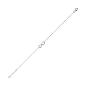 Bracelet argent INFINI - Bijou photographié sur fond blanc