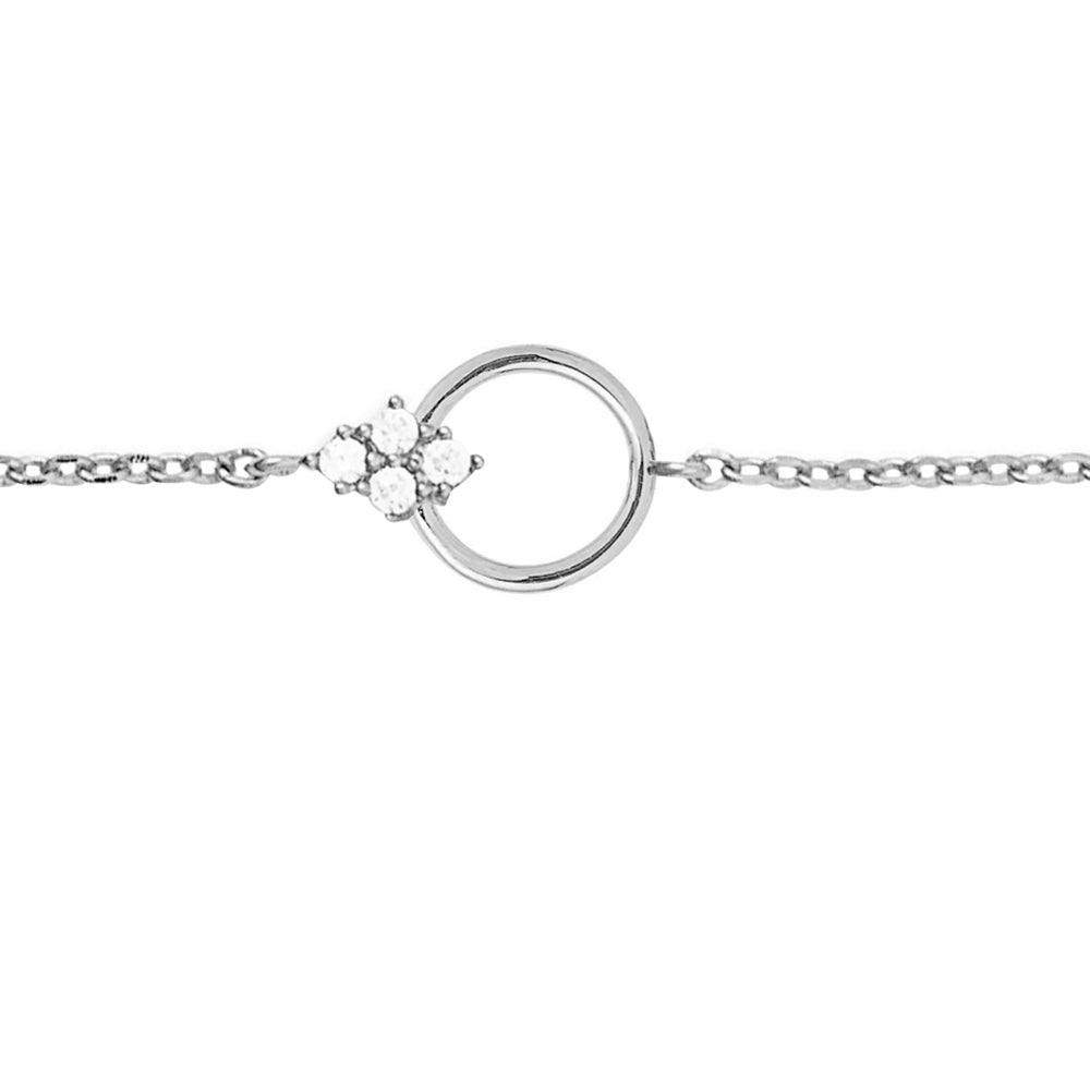 JANNY - Bracelet personnalisable alphabet ou charms argent et zircons