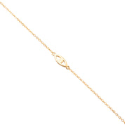 Bracelet doré Orielle avec pendentif œil - Bijou photographié sur fond blanc 