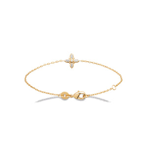 Bracelet doré et zircons Janis