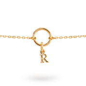 Bracelet personnalisable doré pour initiales et charms Delya