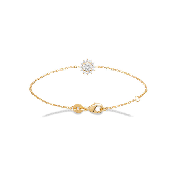 Bracelet doré Bénédicte blanc