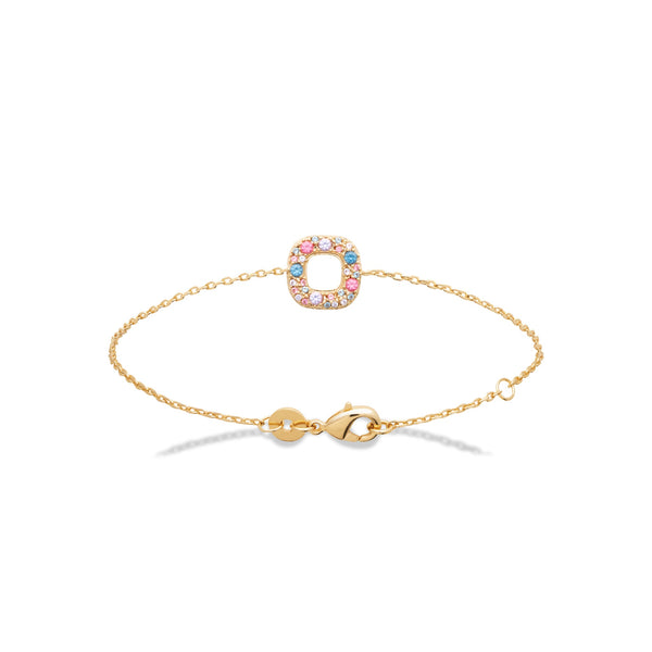Bracelet doré et zircons Zoé