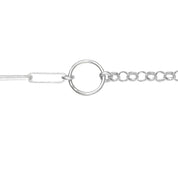 Bracelet personnalisable charms argent Selena - Bijou photographié sur fond blanc
