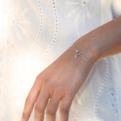 JANNY - Bracelet personnalisable alphabet ou charms argent et zircons