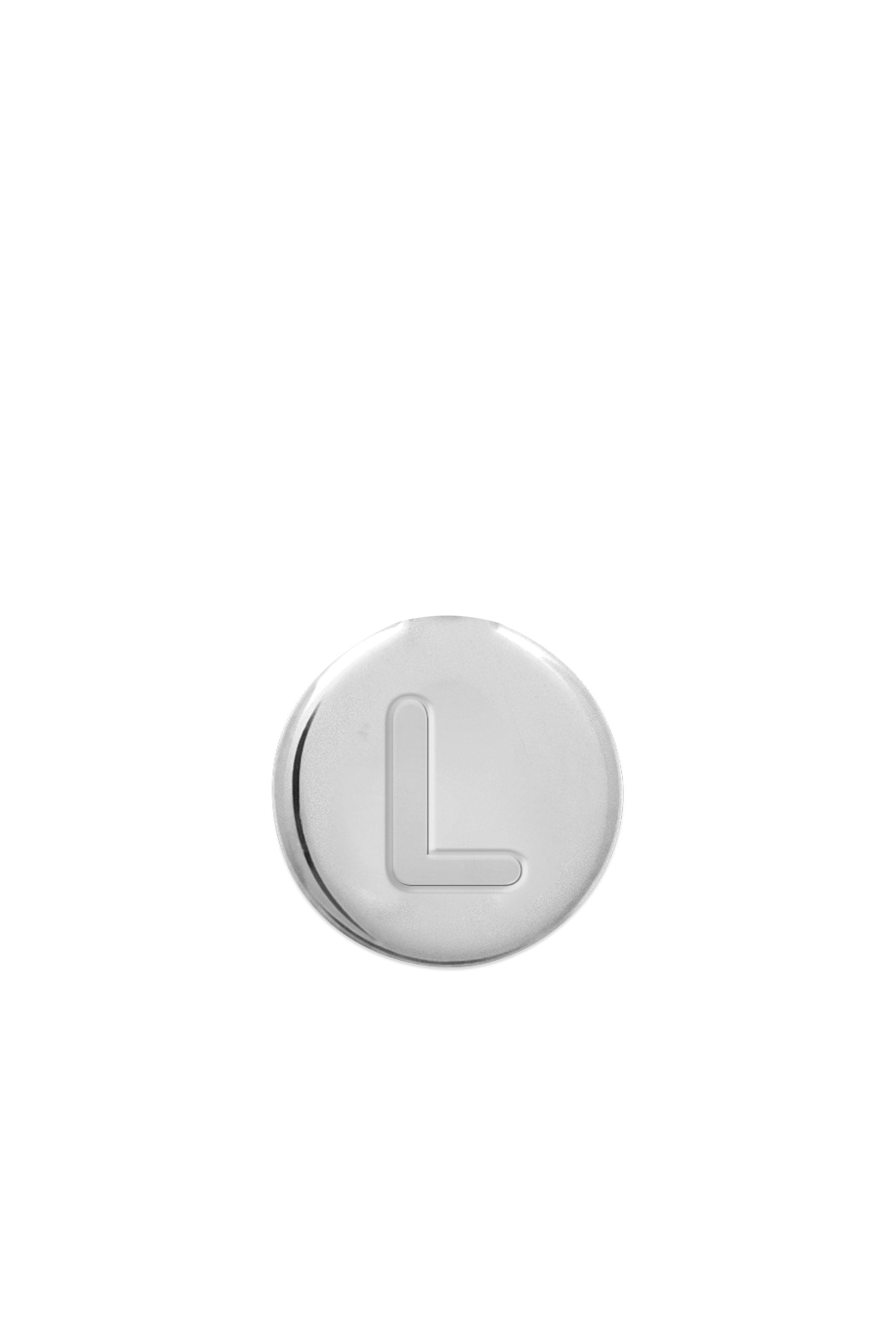 Charm argent mini perle lettre L - Bijou photographié sur fond blanc