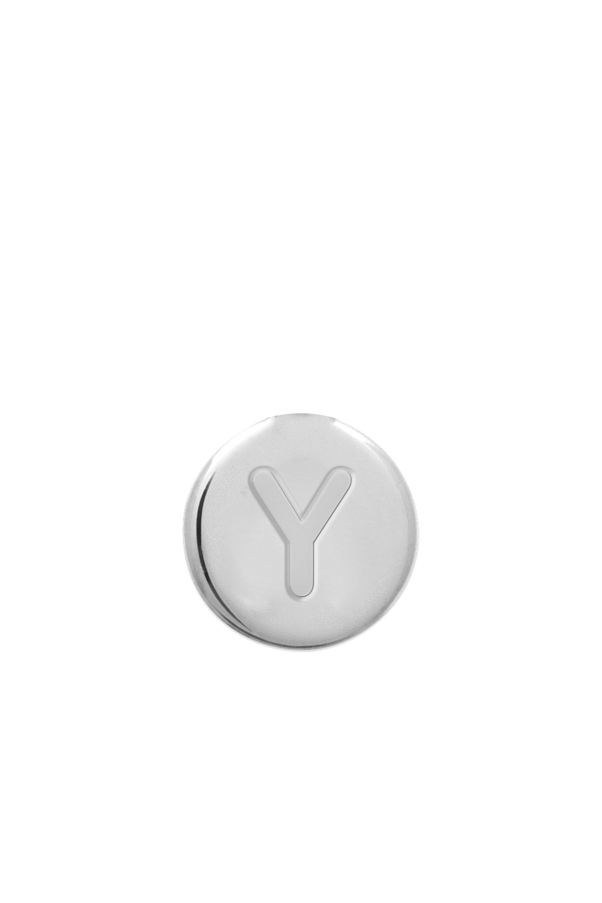Charm argent mini perle lettre y - Bijou photographié sur fond blanc