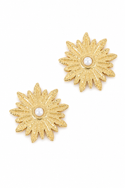 Boucles dorées Gina nacre