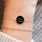Bracelet doré Mantra lune