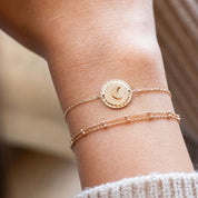 Bracelet doré Mantra lune