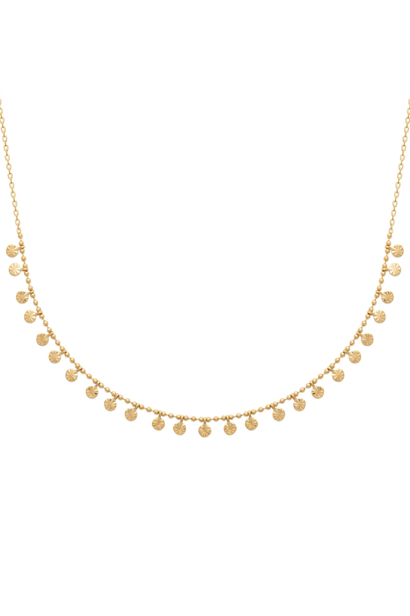 Collier doré pampilles GARANCE