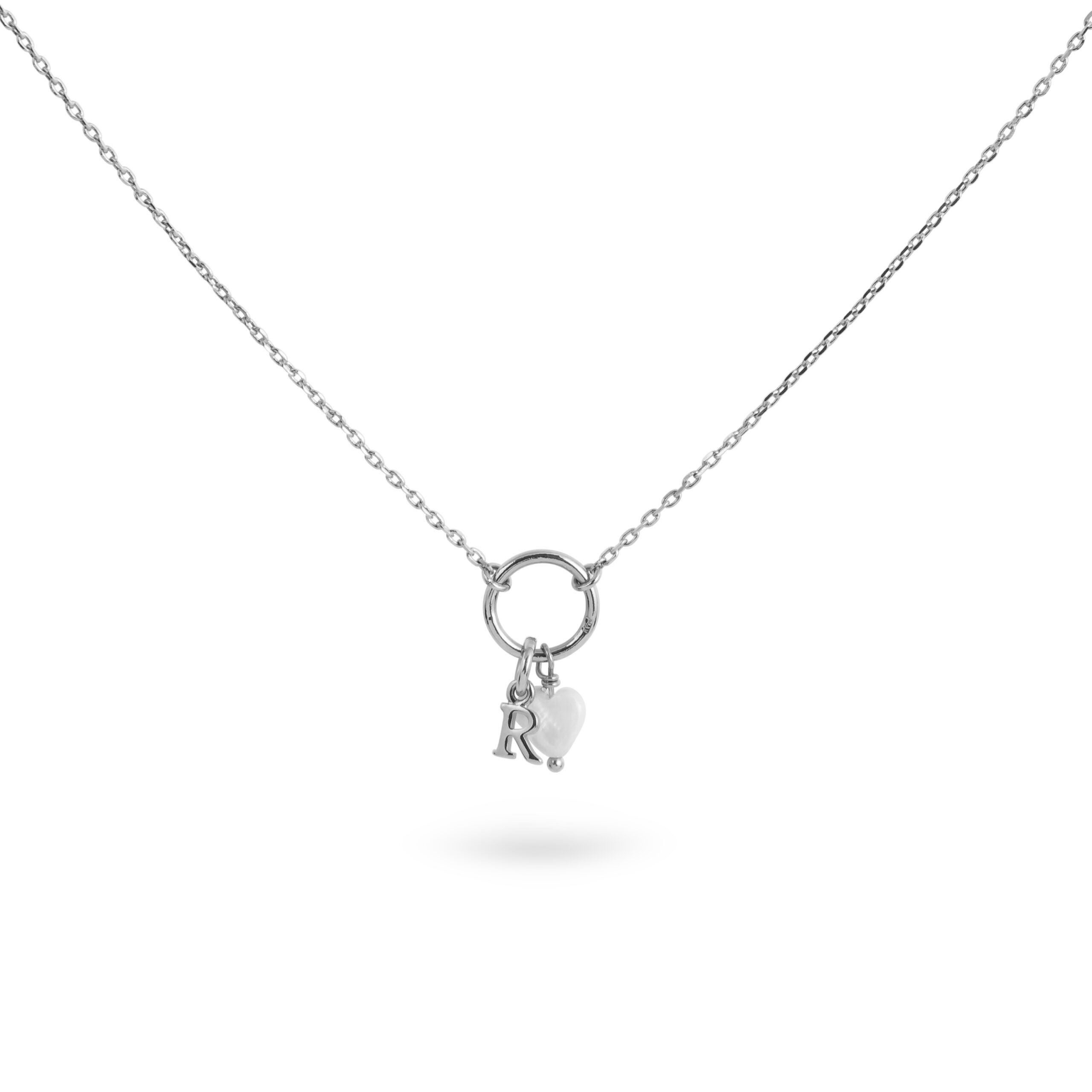 LILOU – Collier personnalisable argent - Bijou photographié sur fond blanc