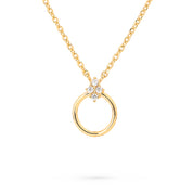 Collier doré et zircons personnalisable